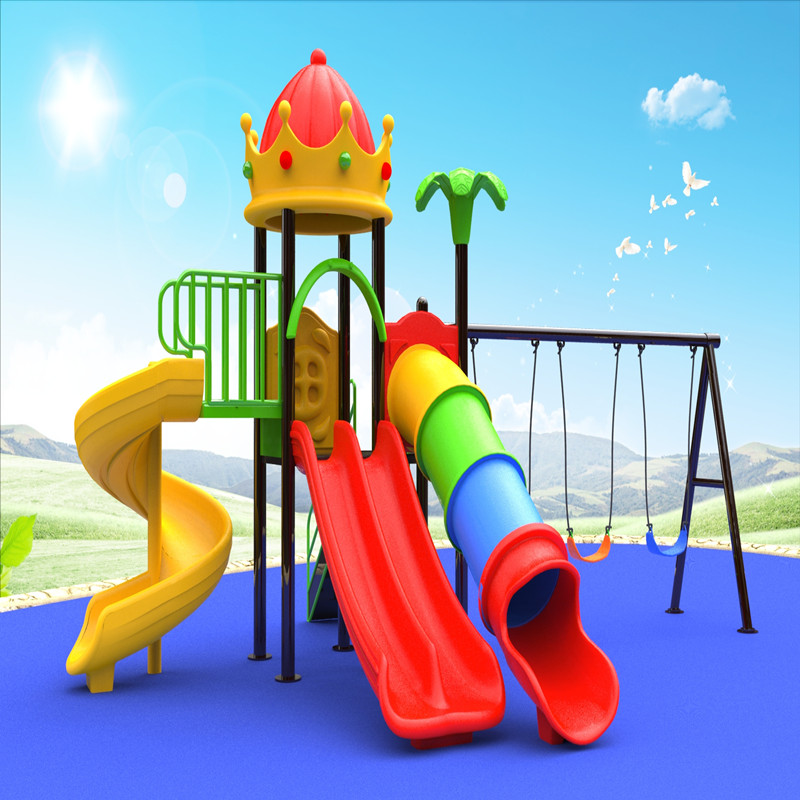 υπαίθρια στέγη στέγη σπίτι παιχνιδιού παιδική χαρά με παιδικό παιχνίδι swing slide για παιδιά
